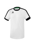 Erima Sport-Tshirt Trikot Retro Star (100% Polyester) weiss/schwarz Herren